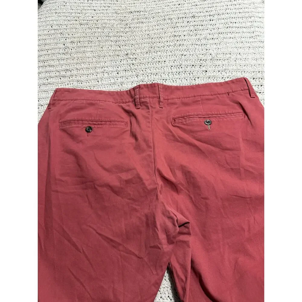 Goodfellow & Co Hennepin Chino Straight Leg Pants Mens 40 x32 Santa Fe Rose Pink